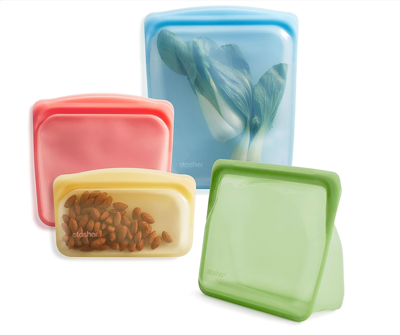 STASHER Reusable Silicone Sandwich Storage Bag – Plastic Free, Brand New